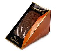 (Freshly Baked 7 day shelf life) - Jasmine's Vegan Ginger Cake Slices (Pack of 3) - Luxury Handmade Vegan Dessert for Gifts, Parties, Afternoon Tea, Vegan Cake Snack Box, Plant-Based Treats