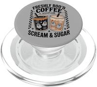 Freshly Boo’d Coffee Halloween, Scream & Sugar Ghost PopSockets PopGrip for MagSafe