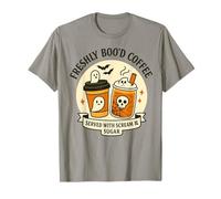 Freshly Boo Ghost Coffee Skull Boo Scream Sugar Halloween T-Shirt
