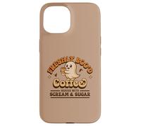 Freshly Boo'd Coffee Served with Scream and Sugar Halloween Case for iPhone 15