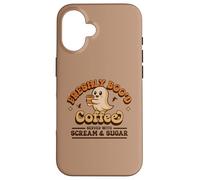 Freshly Boo'd Coffee Served with Scream and Sugar Halloween Case for iPhone 16