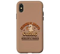 Freshly Boo'd Coffee Served with Scream and Sugar Halloween Case for iPhone X/XS