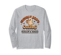 Freshly Boo'd Coffee Served with Scream and Sugar Halloween Long Sleeve T-Shirt