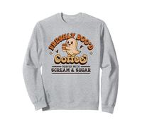 Freshly Boo'd Coffee Served with Scream and Sugar Halloween Sweatshirt