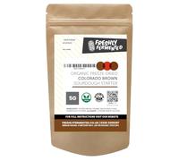 Freshly Fermented Colorado Brown Sourdough Dried Sourdough Starter, Colorado Brown Starter | Certified Organic Freeze Dried Culture | Hearty Whole Wheat Loaves | 10g Sachet Makes 50+ Loaves