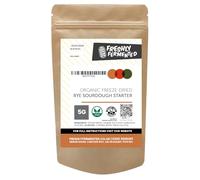 Freshly Fermented Rye Sourdough Starter | Dried Sourdough Starter, Certified Organic Freeze Dried Culture | 100% Rye for German Pumpernickel & Dense Loaves | 5g Sachet | Vegan UK Made