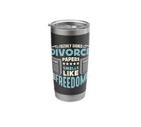 Freshly Signed Divorce Counseling Divorcing Divorce Lawyer Stainless Steel Insulated Tumbler