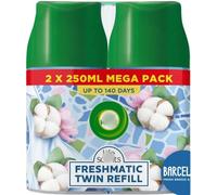 Freshmatic Twin Refill 2pk x 250ml - Barcelona - Fragrances Your Home For Up To 70 Days Per Refill When On Low Setting - Fragrance: Fresh Breeze & Cotton