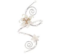FRESHME Arm Cuff Jewelry - 1 PC Adjustable Lily Flower Armlet Fairy Costume Renaissance Accessories Elf Renfaire Outfit, One Size, Acrylic, no gemstone
