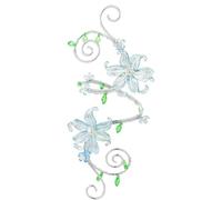 FRESHME Flower Arm Cuff Jewelry - 1 PC Fairy Accessories Adjustable Elf Armlet Renfaire Cosplay Fairycore Fantasy Outfit, One Size, Acrylic, no gemstone