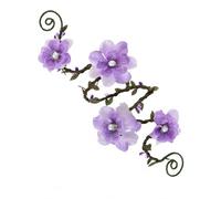 FRESHME Renfaire Costume Fairy Arm Wrap - 1 PC Dusty Lavender Purple Flower Arm Cuff Elven Bracelet Mother Nature Costume Halloween Renaissance Fantasy Cosplay Wedding Photoshoot Prom Accessories