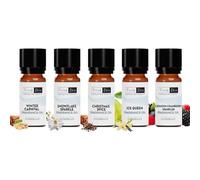 Freshskin Beauty LTD | 10ml Christmas Set Gift Pack - 5 x 10ml Fragrance Oils - Mistletoe - Candles, Bath Bombs, Soap Making & Wax Melts - Cosmetic Grade - A Rich, Complex, Long Lasting Scent!