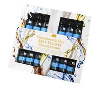 Freshskin Fragrance Oil Gift Pack - Collection of Fragrance Oils - Includes 12 x 10ml Amber Bottles with Droppers - UK Manufactured - for Men and Women