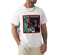 FreshTrue Liquid Swords Short Sleeve T-Shirt Vintage Gift for Men's Funny Tee T-Shirt White L