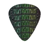 Freshwater Crocodile Bone Skin Animal,12 Pcs Guitar Pick,3 Different Thickness Plectrums for Acoustic Guitar Bass Ukulele (0.46mm 0.96mm 0.71mm)