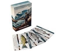 Freshwater Fishing ID Cards: Waterproof, 52-Identification Card Set for Anglers - Learn Fish Species, Techniques, & Tips. The Ultimate in Fishing Accessories, fits in Any Tackle Box.