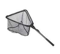 Freshwater Fishing Landing Net for Outdoor Trips, Folding Mesh Fish Net with Triangular Head, Aluminum Alloy Handle, Foam Grip, 40 X 70 Cm Freshwater Landing Foldable Mesh Fishing Triangular Frame