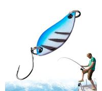 Freshwater Fishing Lures, Artificial Bait, Stainless Steel Jig Lures with Glitter for Bar Trout River Ice Lake Kayak Pontoon Night Tournaments