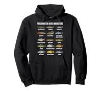 Freshwater River Monsters Large Freshwater Fish Species Pullover Hoodie