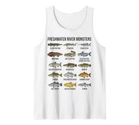 Freshwater River Monsters Large Freshwater Fish Species Tank Top