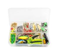 Freshwater Signs, Freshwater Saltwater Lures | 97 Pieces 3D Eyes Bait Kit - Portable Storage Hard Box Storage Jigging Crankbait in Lakes Rivers P