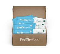 FreshWipes Antibacterial Body & Intimate Wipes Bundle - 5 Packs Coconut Body Wipes & 3 Packs Intimate Wipes - Biodegradable Wet Wipes - Dermatologically Tested, Suitable for Elderly & Disabled