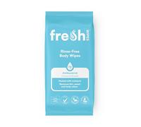 FreshWipes Antibacterial Body Wet Wipes For Adults 1 Pack (12 Wipes) - Coconut Breeze - Extra Large Biodegradable - Dermatologically Tested & Suitable for the Elderly or Disabled - Great for Camping