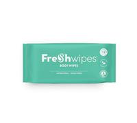 FreshWipes Body Wipes 12 Luxury, Large Ocean Fresh Scented Antibacterial/Biodegradable Adult Wet Wipes - Ideal for Camping, Festivals, Sport, Disabled
