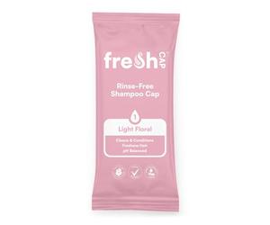 FreshWipes Light Floral Shampoo Cap Pack of 1 - No Rinse for Elderly or Disabled - Cleanses & Conditions for No Shower Access, Camping & Festival Use - Dermatologically Tested