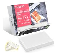 FRESKO Vacuum Sealer Bags 20x30cm 120 Count,Textured Vacuum Food Sealer Bag,Thick Embossed PreCut Bags | BPA Free | for Sous Vide Cooking and Food Storage Withstands Freezing, Boiling and Microwaving