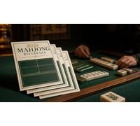 FRESMINT 2026 Mahjong Rule Cards, 4 Pack Large Print American Mahjong Reference Guide, Laminated Splash-Resistant Cards with High-Contrast Text