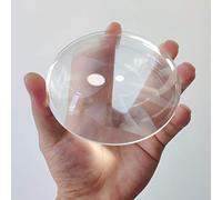 Fresnel Lens, Diameter 100mm (4''), Focal Length 210mm, Acrylic Ultrathin Lens for Physics Classroom, Solar Heating, (Focal Length 210mm)
