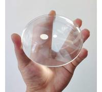 Fresnel Lens Magnifier, Diameter 100mm (4''), Focal Length 100mm/50mm, Acrylic Ultrathin Lens for Physics Classroom,Solar Heating,Magnifiying. (Focal Length 50mm)