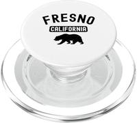 Fresno California Bear Retro Kern County Bakersfield 559 PopSockets PopGrip for MagSafe