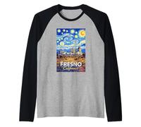 Fresno California Raglan Baseball Tee