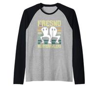 Fresno Nightcrawlers American Cryptids Paranormal Alien Raglan Baseball Tee