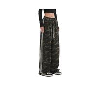 FRESQA 2023 Camouflage Pants Women Y2K Streetwear Hip Hop Harajuku Vintage Straight Sweatpants High Waist Wide Leg Joggers Trousers