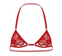 FRESQA Men Erotic Sissy Lingerie Sheer Lace Bra Tops Male Crossdressing Gay Sexy Porno Underwear Adjustable Spaghetti Straps Bralette