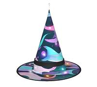 FRESQA Mermaid Pastel Pink Aqua Halloween Adult Wicked Witch Hat,For Decoration Witch Costume For Halloween Cosplay Party