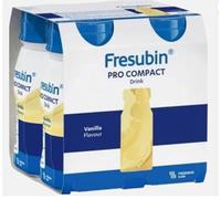 FRESUBIN PRO COMPACT - VANILLA 4X125ML | for Special dietary Management | 18g protein per 125ml
