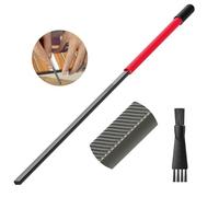 Fret End Dressing File, Fix Sharp Guitar Fret Ends - Professional Luthier Tool - Double-Side Fret File - Fret Crowning File For Rounding, Shaping, and Deburring, Works on All Frets, with Clean Brush