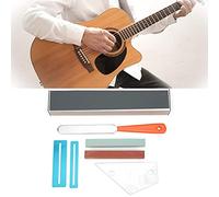 Fret Leveling Kit Guitar Fret Crowning Luthier File Leveling Tool, Guitar Luthier Tool Kit Grinding Protector DIY Guitar Repair Kit Part Set for Guitar Bass Fret File Fret Crowning
