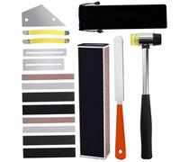 Fret Leveling Kit, Professional Luthier Tools with Hammer, Files and More, Complete Guitar Fret Tools for Instrument Care