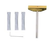 Fret Press Caul and Radius Inserts Professional Guitar Fretboard Pressing Tool with 7.25 9.5 12 Inserts for Electric Bass Guitar Luthiers Alloy Metal