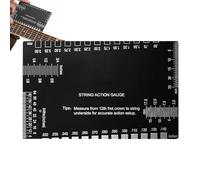 Fret Rocker, Imperial and Metric Stainless Steel Action Rule | Guitar Repair Tool - For Adults Men Home School Stage Practice Band Bass