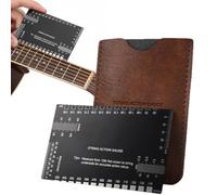 Fret Rocker, Stainless Steel Gauge with Metric and Imperial Scale, Tool for Guitar Adjustment, for Adults, Women, Home, School, Stage, Practice, Band, Bass Maintenance