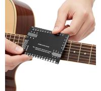 Fret Rocker - Stainless Steel String Action Gauge for Guitar Setup, Features Metric and Imperial Measurements with Compact Design, Ideal for Home Practice, Stage Performance, Music Schools, Bands