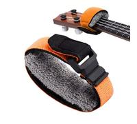Fret Wrap Adjustable String Muter, Fingerboard Noise Dampener, High Performance Muting Tool, Quick Action Closure, Musical Instrument Accessory, Small Size, Black for Guitar Bass