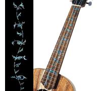 Fretboard Markers Inlay Stickers Decals for Tenor Ukulele - Tree Of Life - Abalone Blue, UKF-262TB-T