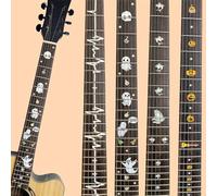 Fretboard Neck Stickers with 5 Style Options for Guitar, Ukulele, and Bass, Suitable for 38/40/41/42 Inch Guitar Neck and 26 Inch Ukulele, Ultra Thin Material (F)